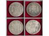 FERNANDO VII. Lote 4 monedas 8 Reales. 1808, 1809, 1810 y 18