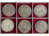 FERNANDO VII. Lote 6 monedas 8 Reales. 1812 a 1821. MÉXICO. 