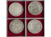 ISABEL II. Lote 4 monedas 20 Reales. 1857, 1861, 1863 y 1864