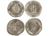 MONEDAS SASÁNIDAS. Lote 2 monedas Dracma. KUSHRO II. AR. A E