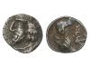 MONEDAS GRIEGAS. Óbolo. Siglo I a.C. PAKUR. REINO DE PERSIS.