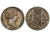 ISABEL II. 25 Céntimos de Real. 1864. SEGOVIA. 9,25 grs. Pát