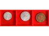 FICHAS COOPERATIVAS Y PROPAGANDA. Lote 3 fichas 5 y 10 Cènti