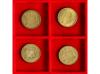 ESTADO ESPAÑOL. Lote 4 monedas 2,50 Pesetas. 1953 (*19-54, 5