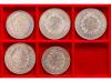 FRANCIA. Lote 5 monedas 10 (2) y 50 (3) Francs. 1967 a 1979.