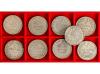 FRANCIA. Lote 9 monedas 5 Francs. 1837 a 1845. LOUIS PHILIPP