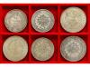 FRANCIA. Lote 6 monedas 10 (3) y 50 (3) Francs. 1965 a 1978.