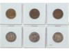 II REPÚBLICA. Lote 6 monedas 50 Céntimos y 1 Peseta. 1933 y 