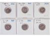REPÚBLICA ROMANA. Lote 6 monedas Denario. MAIANIA (2), MATIE