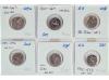 REPÚBLICA ROMANA. Lote 6 monedas Denario. CURIATIA, CURTIA (