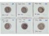 REPÚBLICA ROMANA. Lote 6 monedas Denario. AEMILIA, ANTESTIA,