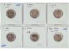 REPÚBLICA ROMANA. Lote 6 monedas Denario. CLAUDIA, PORCIA (2