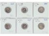 REPÚBLICA ROMANA. Lote 6 monedas Denario. MINUCIA, PINARIA, 