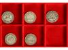BOLIVIA. Lote 5 monedas 2 Soles (4) y 1/5 Boliviano. 1830 a 