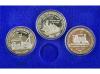 CUBA. Lote 8 sets 3 monedas 5 y 10 Pesos. 1980 a 1988. AR. C