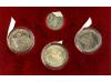 CUBA. Lote 8 sets 3 monedas 5 y 10 Pesos. 1980 a 1988. AR. C