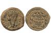 MONEDAS HISPÁNICAS. As. 27 a.C.-14 d.C. ÉPOCA DE AUGUSTO. IU