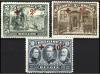 * BELGICA. Yv. 161/3. 2 f. verde, 5 f. castaño y 10 f. azul.
