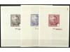 ESPAÑA. 1937. 3 PRUEBAS en colores castaño, rojo y violeta d