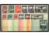 ** ESPAÑA. 1930-1936. Lote de 7 series completas diferentes: