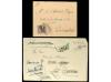✉ ESPAÑA: BENEFICENCIA. 1926-1935. Lote de 5 cartas y 1 tarj