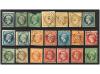 */(*) FRANCIA. 1852-1872. Dos fichas con 42 sellos clásicos.