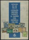 BIBLIOGRAFÍA. CATÁLOGO DE LOS SELLOS "LOCALES" EMITIDOS DURA