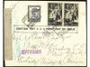 HISTORIA POSTAL. 1873-1952. Lote de 7 cartas y 3 grandes fra