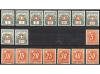 °/* SUIZA. 1910-1950. Fichas conteniendo series de Servicio: