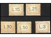 ** SAN MARINO. Yv. T.25 y 28/31. TASAS. 5 Sellos diferentes 
