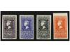 ** ESPAÑA. Ed. 1075/78. CENTENARIO. Serie de correo. 4 valor