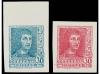** ESPAÑA. Ed. 844Aecgs y Aechs. 30 "CSM". 2 ejemplares con