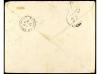 ✉ SUIZA. 1925. GENEVE a FRANCIA. Sobre conmemorativo con viñ