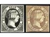 (*) ESPAÑA. Ed. 7. 12 cuartos lila. Margen inferior ajustado