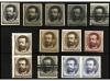 ESPAÑA. Amadeo. Conjunto de 13 pruebas. 12 c. negro, 12 c. a