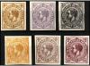 ESPAÑA. 1876. PRUEBAS. Ed 183. Conjunto de 6 prueba en difer