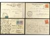 ESPAÑA. 1900-1930. AMBULANTES. Conjunto de 8 sobres o postal