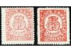 ** ESPAÑA. Ed. NE 29/30. 45 cts. rosa y 45 cts. carmín. 2 va