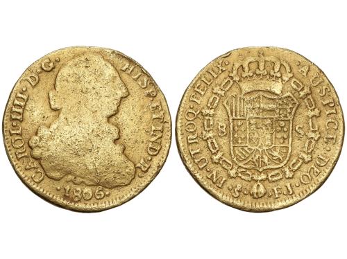 CARLOS IV. 8 Escudos. 1806. SANTIAGO. F.J. 24,76 grs. Busto 