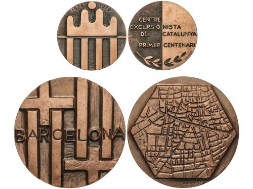 MEDALLAS ESPAÑOLAS. Lote 30 monedas. Siglo XX. AE, Br, Br pl