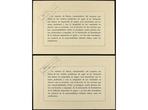 ANTIGUOS. Lote 2 Bonos 25 Pesetas. 24 Noviembre 1943. BANCO 