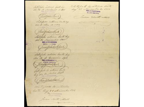 ANTIGUOS. Pagaré por 250 Pesetas. 20 Noviembre 1908. LA SEXA