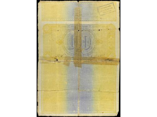 ANTIGUOS. Obligación al portador 100 Pesetas. 1 Abril 1911. 