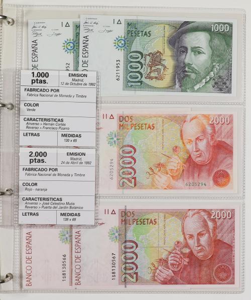 Lote 31 billetes 200 (3), 500 (5), 1.000 (5), 2.000 (6), 5.0