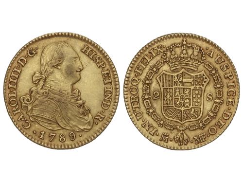 CARLOS IV. 2 Escudos. 1789. MADRID. M.F. 6,68 grs. AC-1274. 