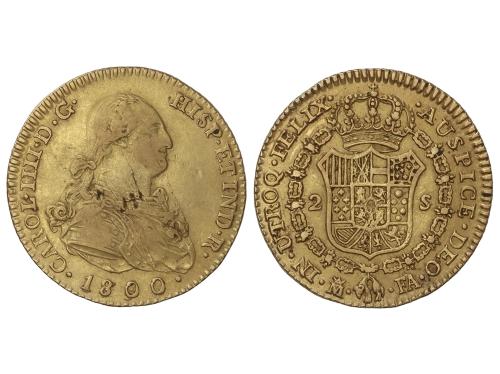 CARLOS IV. 2 Escudos. 1800/790. MADRID. F.A. 6,63 grs. (Hoij