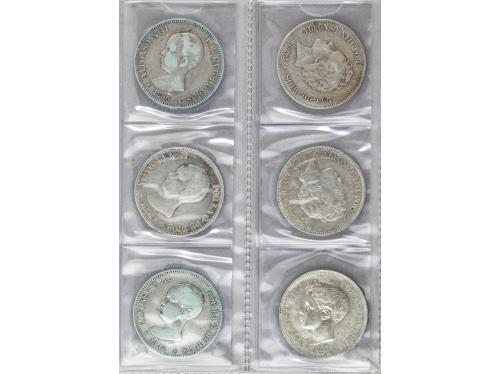 LOTES y COLECCIONES. Lote 53 monedas 50 Céntimos a 12 Euro. 