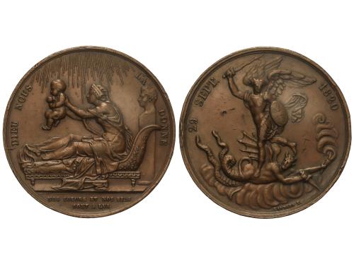 MEDALLAS EXTRANJERAS. Nacimiento de Enrique V Pretendiente. 