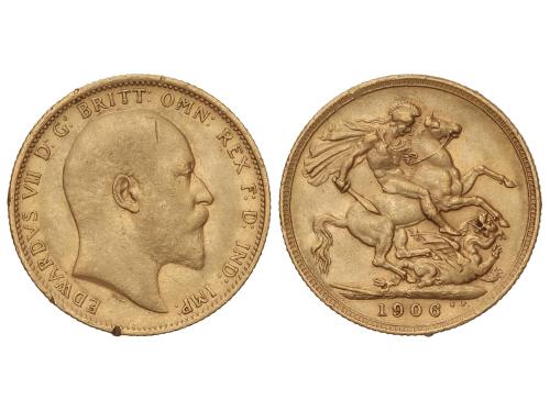 AUSTRALIA. Sovereign. 1906-S. EDWARD VII. SIDNEY. 7,94 grs. 