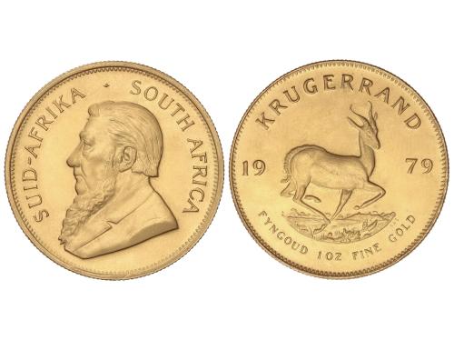 SUDÁFRICA. Krugerrand. 1979. 33,94 grs. AU (917). Fr-B1; KM-